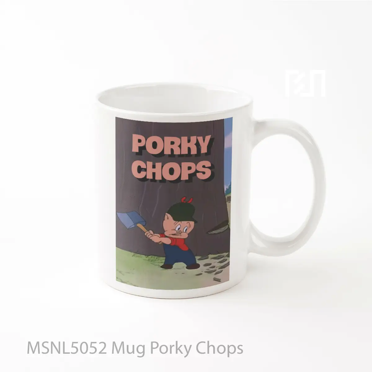 Mug Porky Chops Gelas Keramik Tema Film MSNL5052