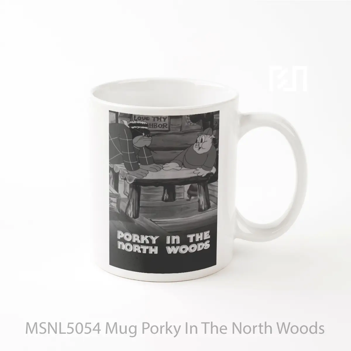 Mug Porky In The North Woods Gelas Keramik Tema Film MSNL5054