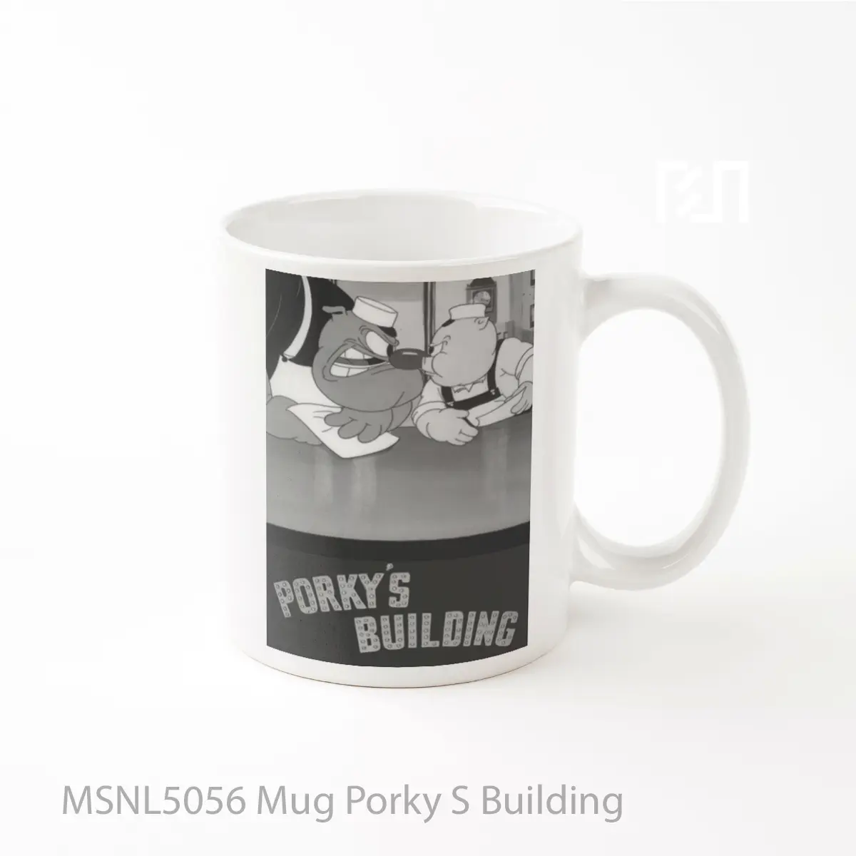 Mug Porky S Building Gelas Keramik Tema Film MSNL5056