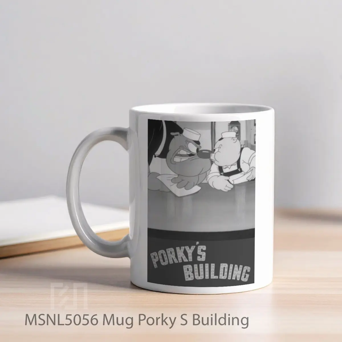 Mug Porky S Building Gelas Keramik Tema Film MSNL5056 - Tampak Kiri
