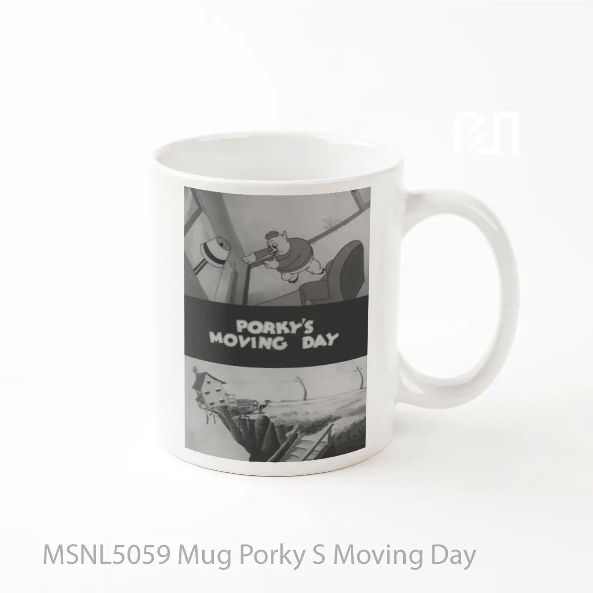 Mug Porky S Moving Day Gelas Keramik Tema Film MSNL5059