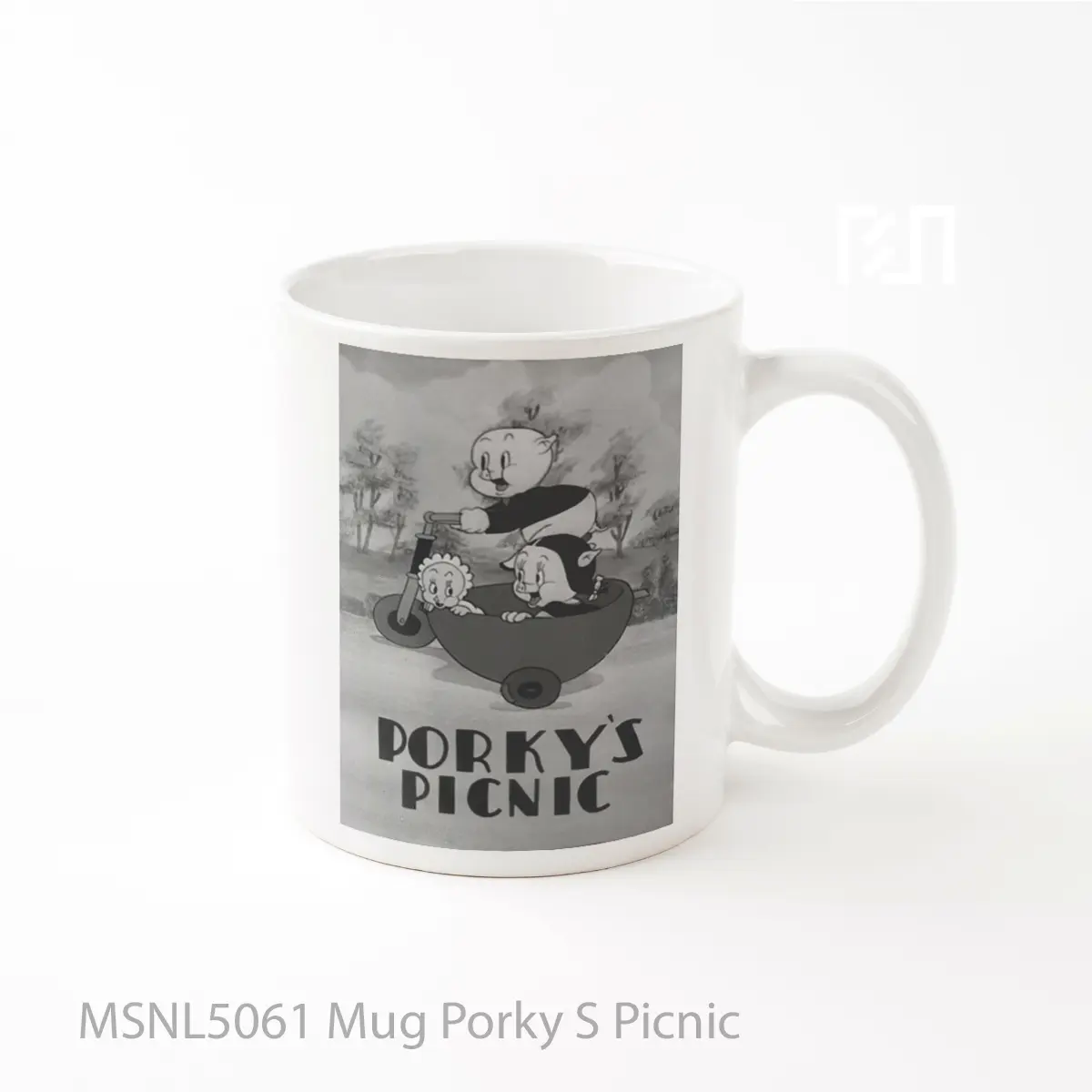 Mug Porky S Picnic Gelas Keramik Tema Film MSNL5061