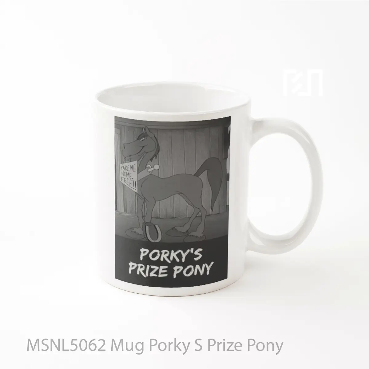 Mug Porky S Prize Pony Gelas Keramik Tema Film MSNL5062