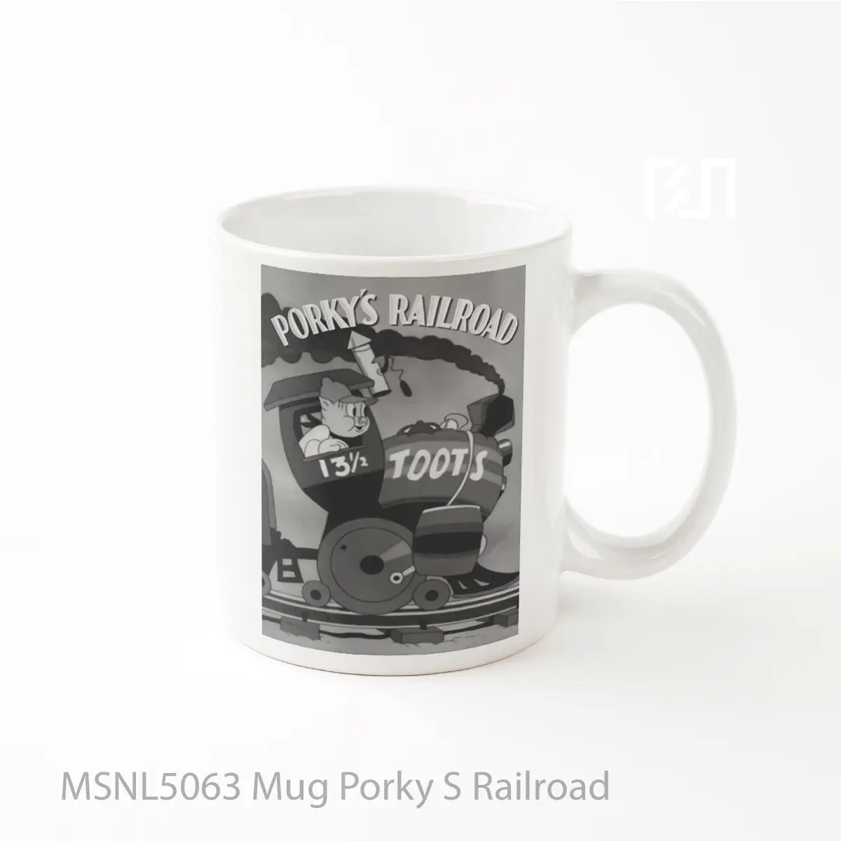 Mug Porky S Railroad Gelas Keramik Tema Film MSNL5063