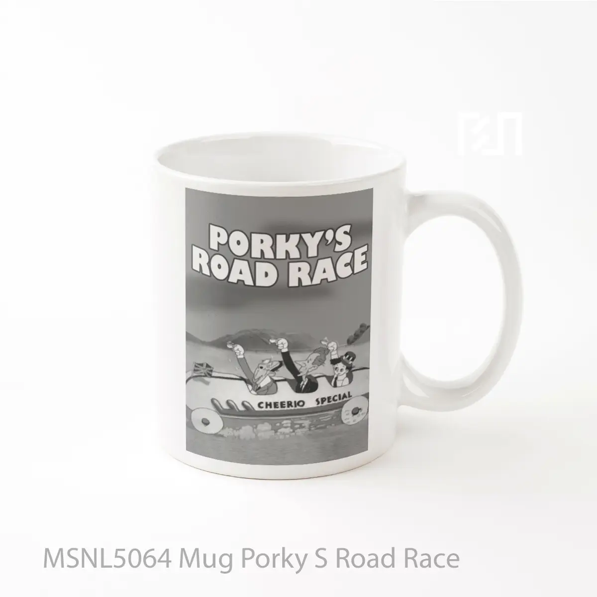 Mug Porky S Road Race Gelas Keramik Tema Film MSNL5064