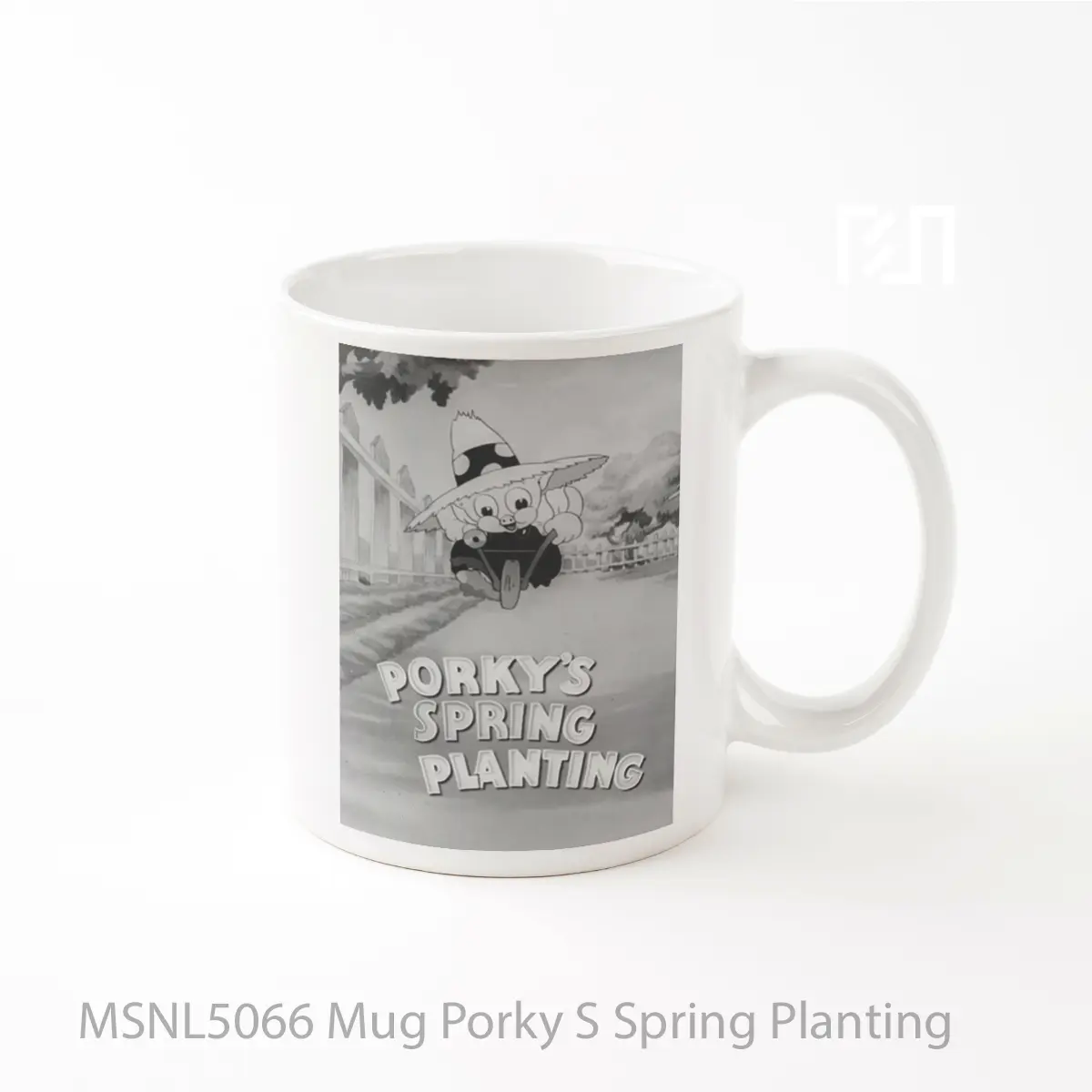 Mug Porky S Spring Planting Gelas Keramik Tema Film MSNL5066