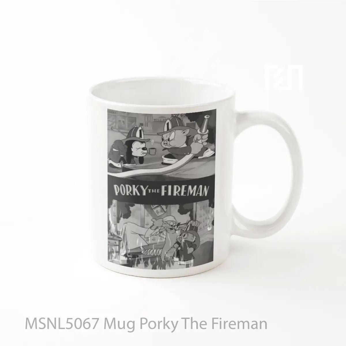 Mug Porky The Fireman Gelas Keramik Tema Film MSNL5067