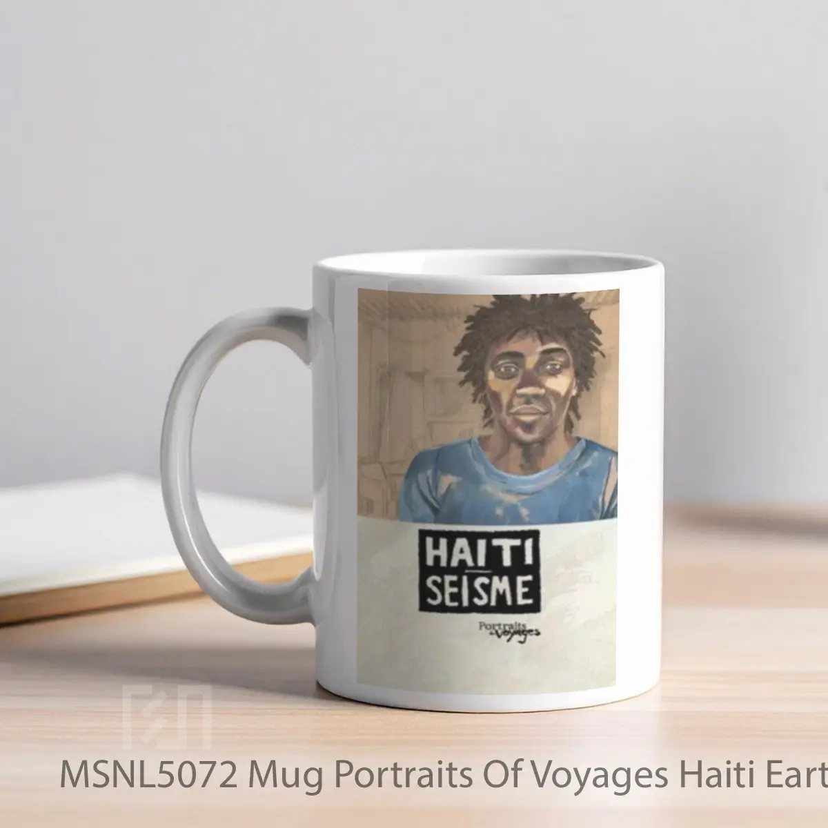 Mug Portraits Of Voyages Haiti Earthquake Gelas Keramik Tema Film MSNL5072 - Tampak Kiri