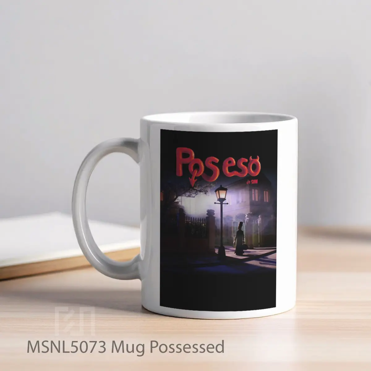 Mug Possessed Gelas Keramik Tema Film MSNL5073 - Tampak Kiri