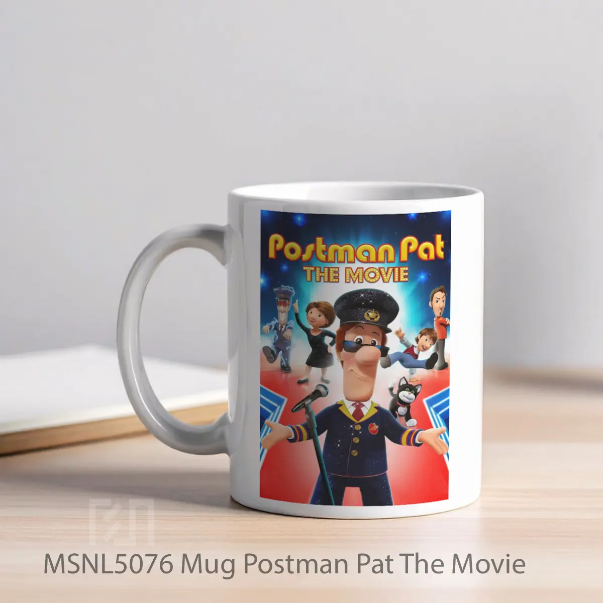 Mug Postman Pat The Movie Gelas Keramik Tema Film MSNL5076 - Tampak Kiri
