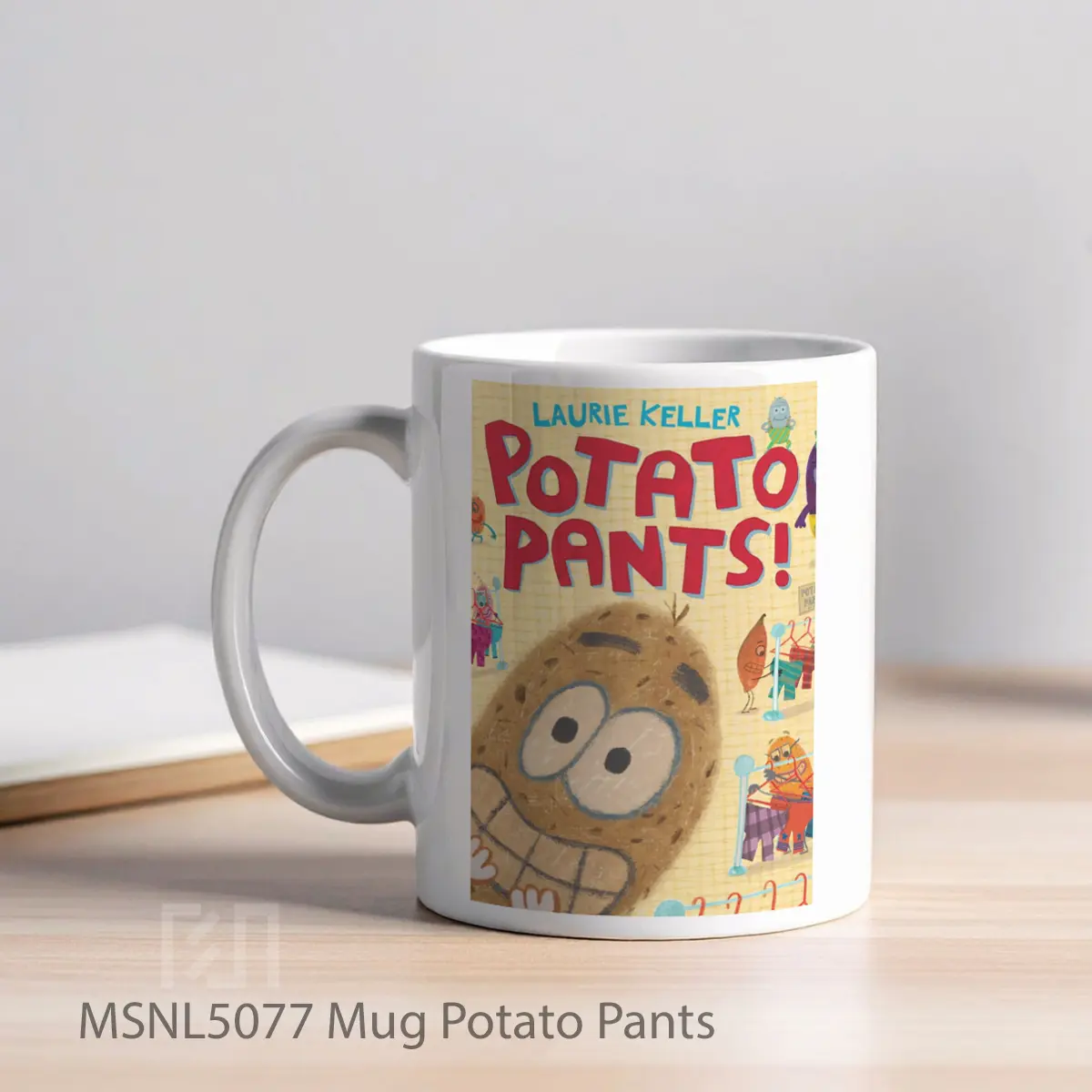 Mug Potato Pants Gelas Keramik Tema Film MSNL5077 - Tampak Kiri