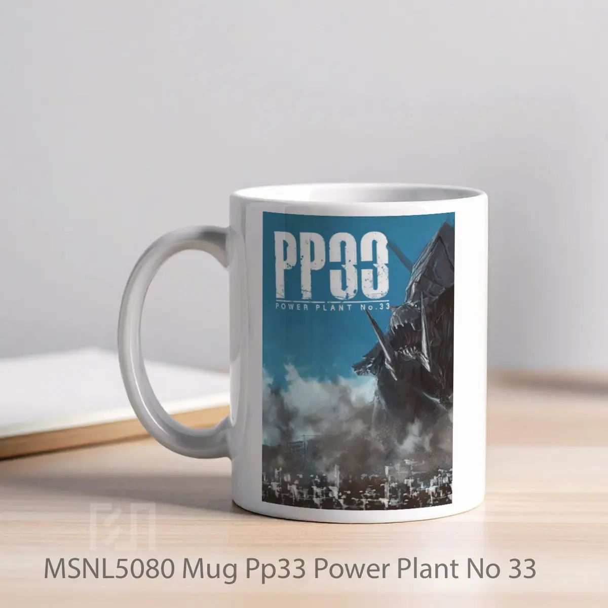 Mug Pp33 Power Plant No 33 Gelas Keramik Tema Film MSNL5080 - Tampak Kiri