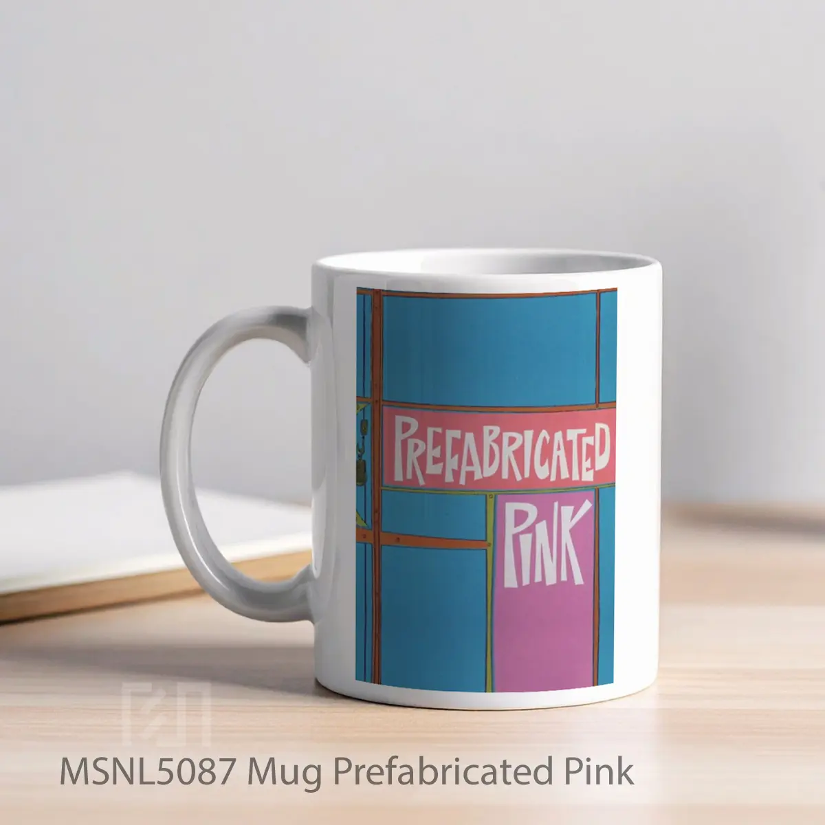 Mug Prefabricated Pink Gelas Keramik Tema Film MSNL5087 - Tampak Kiri