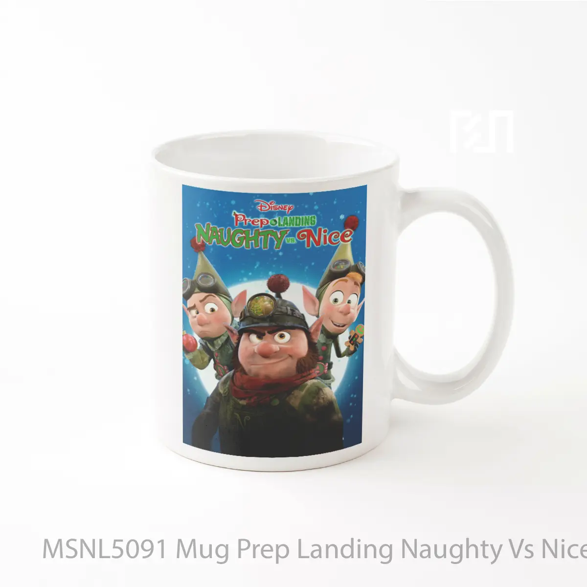 Mug Prep Landing Naughty Vs Nice Gelas Keramik Tema Film MSNL5091
