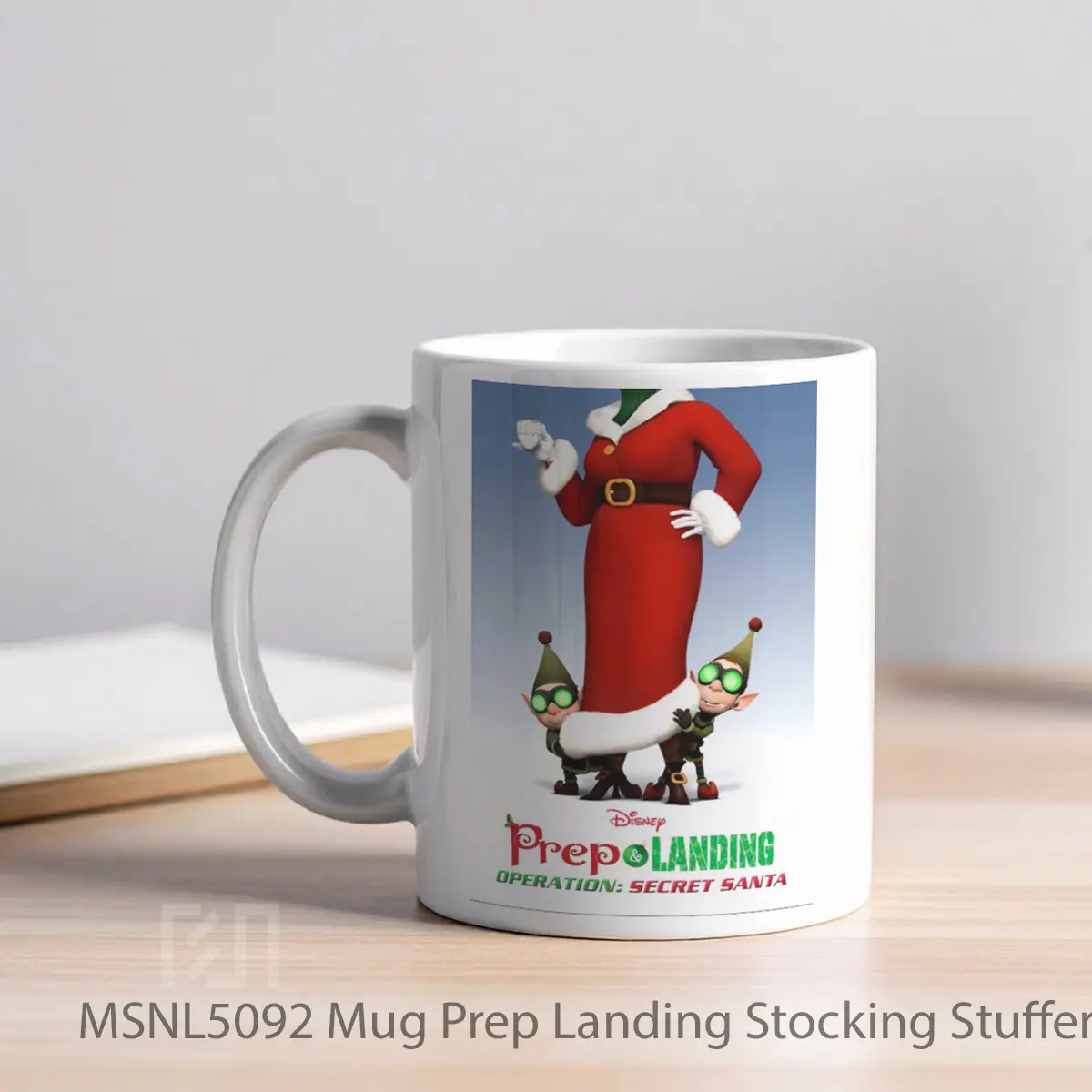 Mug Prep Landing Stocking Stuffer Operation Secret Santa Gelas Keramik Tema Film MSNL5092 - Tampak Kiri
