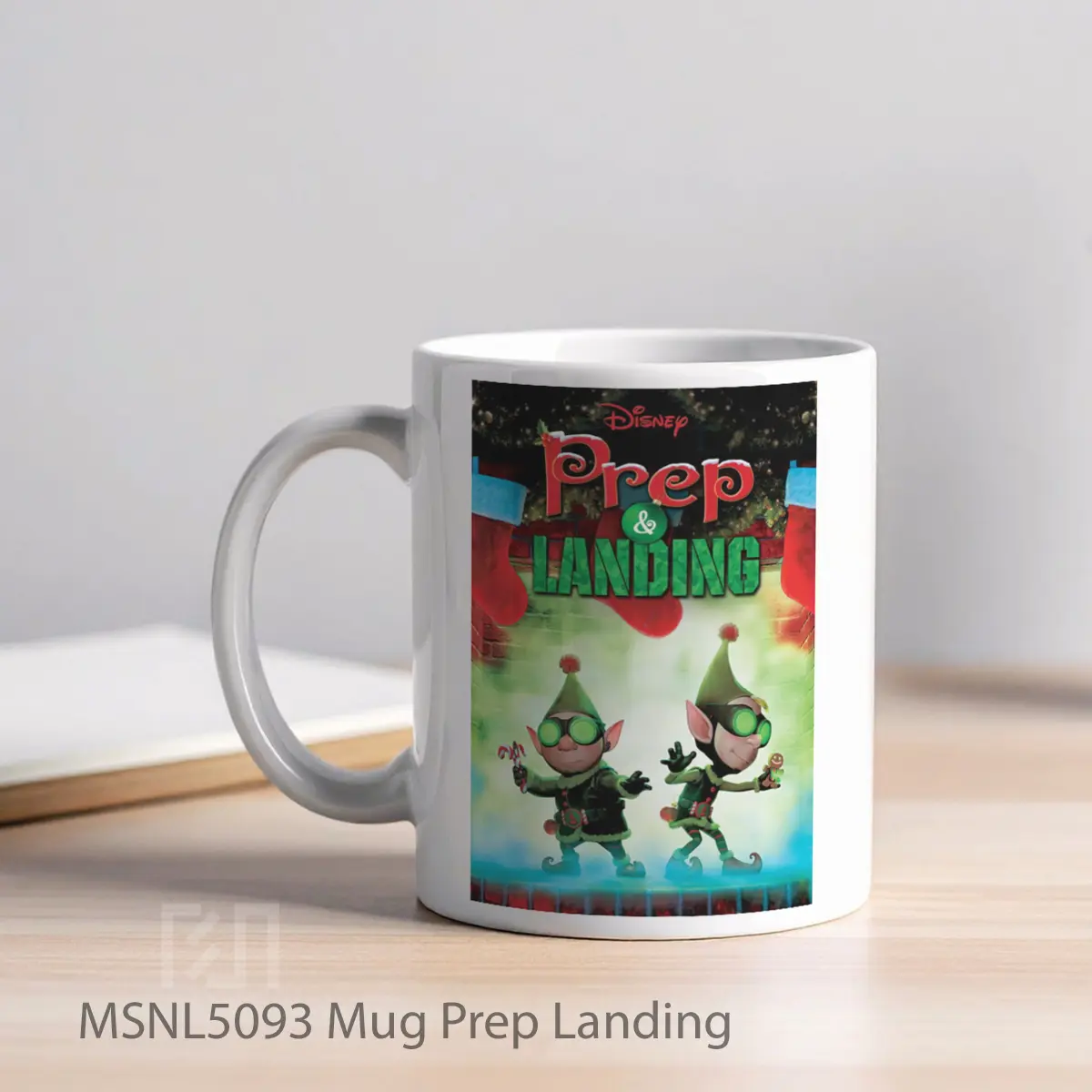 Mug Prep Landing Gelas Keramik Tema Film MSNL5093 - Tampak Kiri