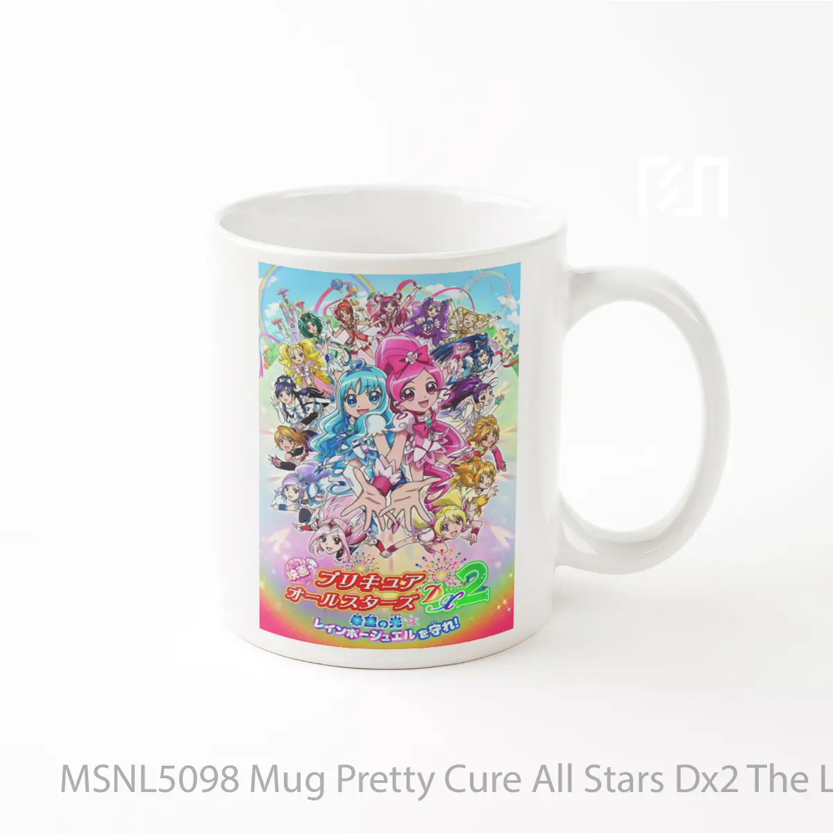 Mug Pretty Cure All Stars Dx2 The Light Of Hope Protect The Rainbow Jewel Gelas Keramik Tema Film MSNL5098