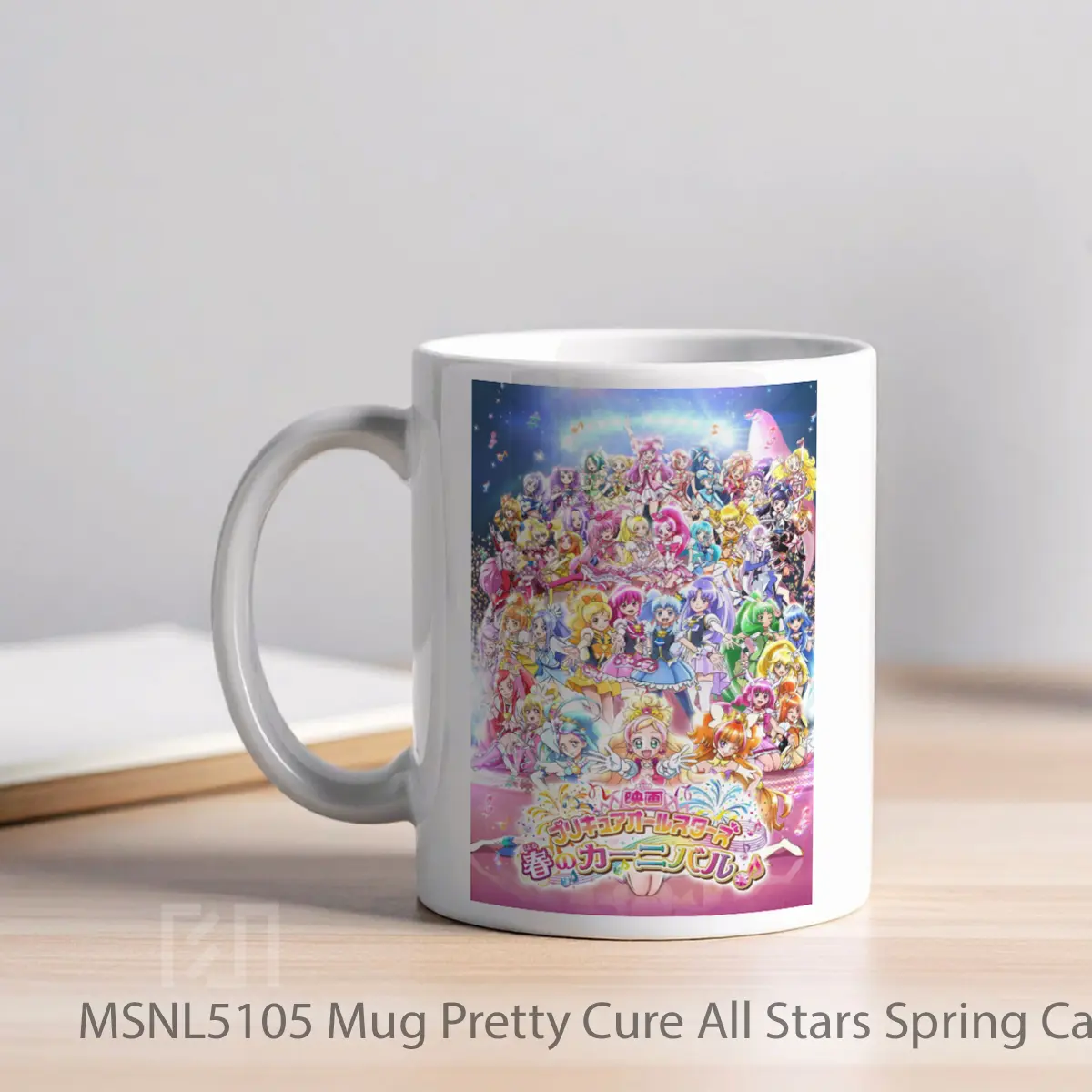Mug Pretty Cure All Stars Spring Carnival Gelas Keramik Tema Film MSNL5105 - Tampak Kiri