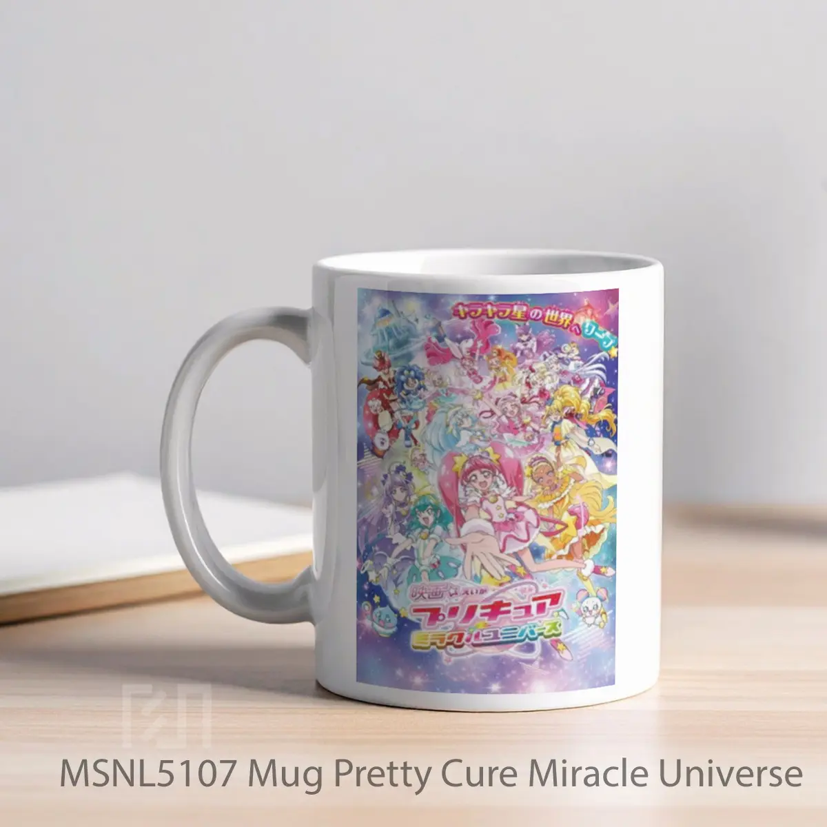 Mug Pretty Cure Miracle Universe Gelas Keramik Tema Film MSNL5107 - Tampak Kiri