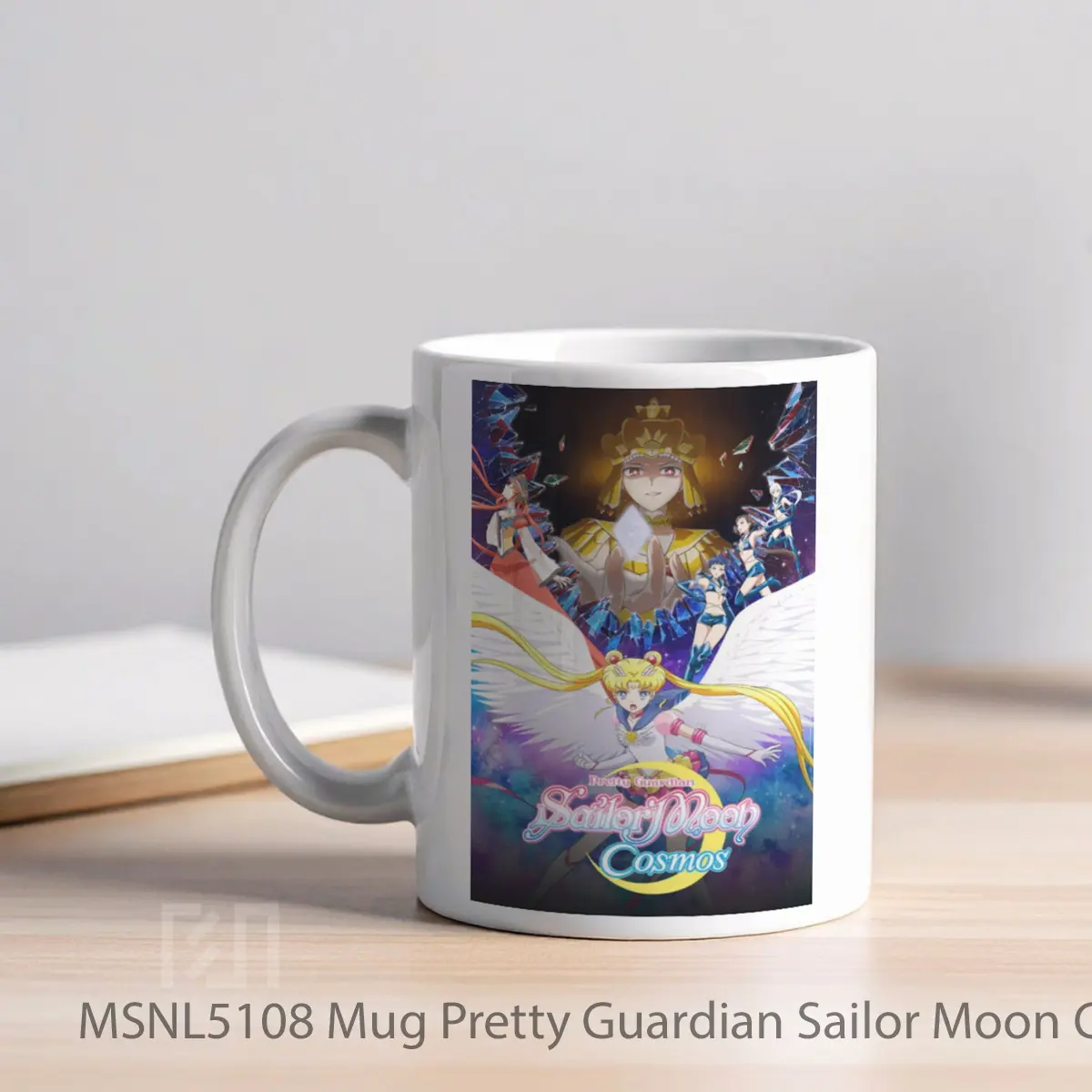 Mug Pretty Guardian Sailor Moon Cosmos The Movie Part 1 Gelas Keramik Tema Film MSNL5108 - Tampak Kiri