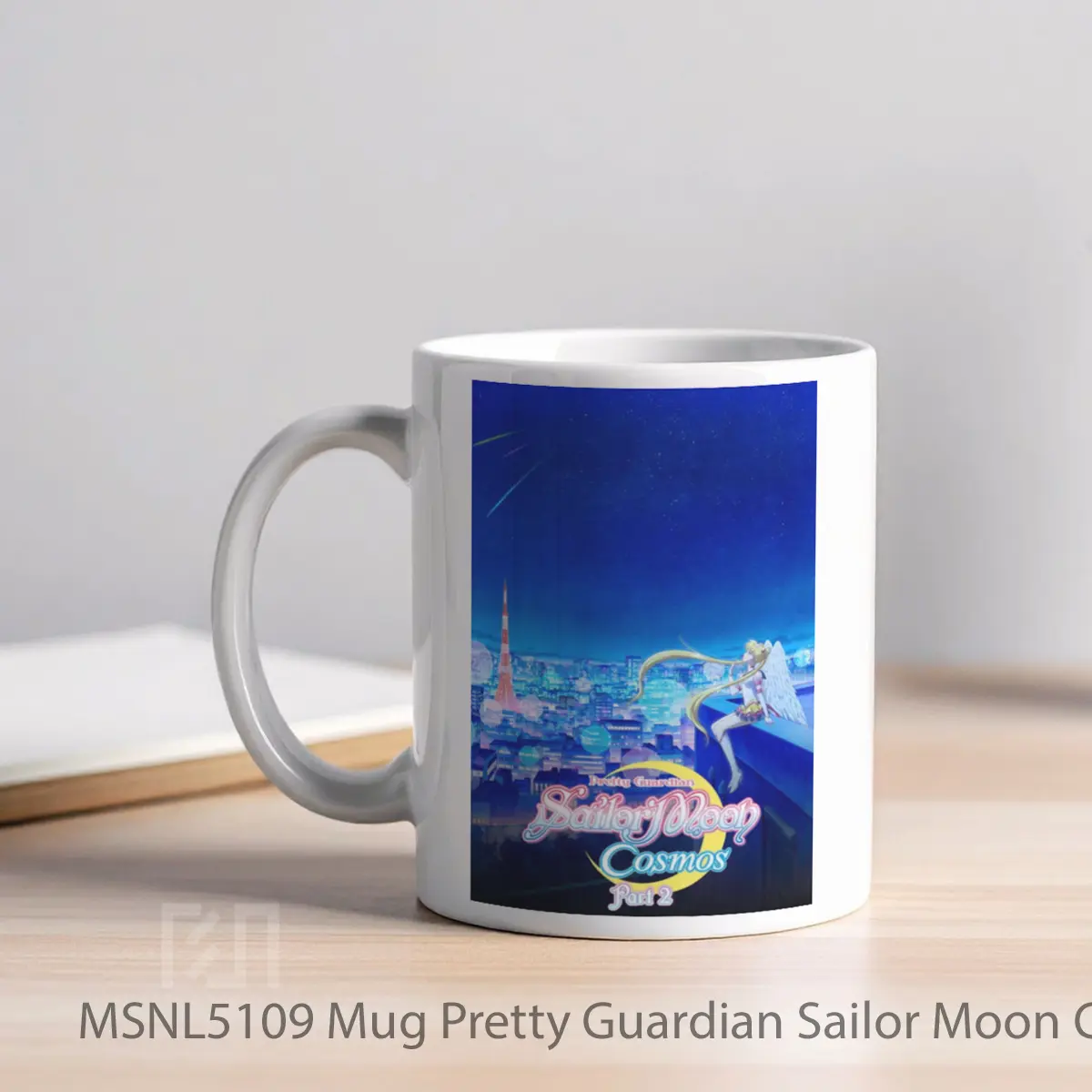 Mug Pretty Guardian Sailor Moon Cosmos The Movie Part 2 Gelas Keramik Tema Film MSNL5109 - Tampak Kiri