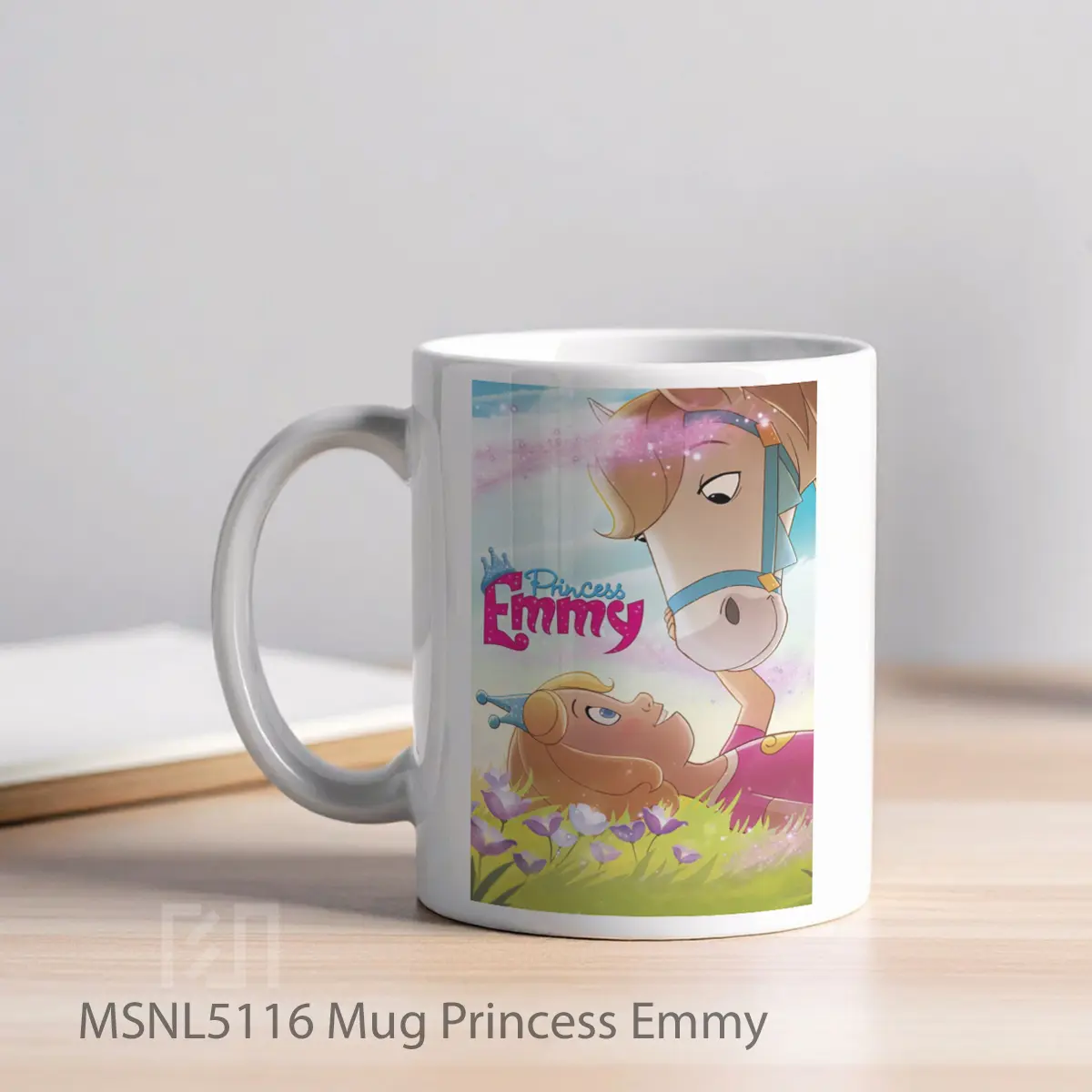 Mug Princess Emmy Gelas Keramik Tema Film MSNL5116 - Tampak Kiri