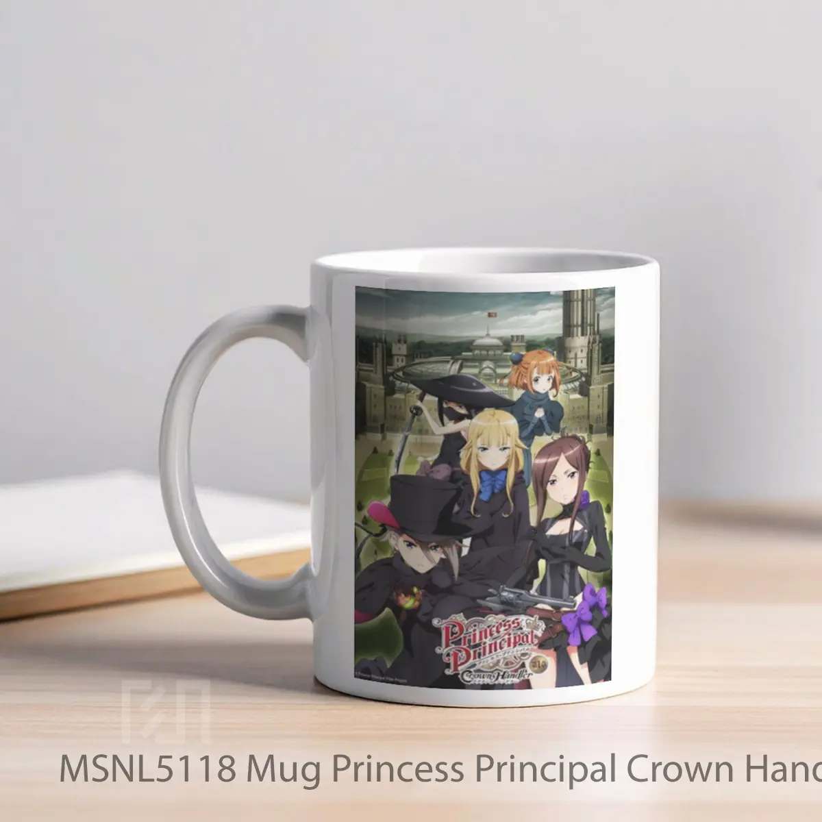 Mug Princess Principal Crown Handler Chapter 1 Gelas Keramik Tema Film MSNL5118 - Tampak Kiri