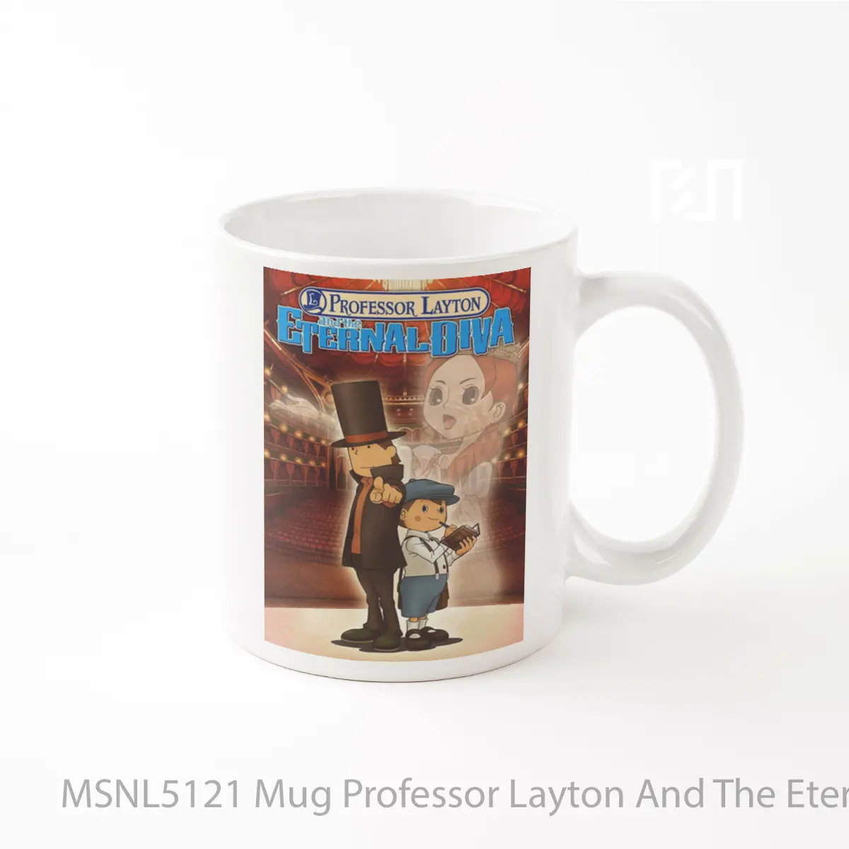 Mug Professor Layton And The Eternal Diva Gelas Keramik Tema Film MSNL5121