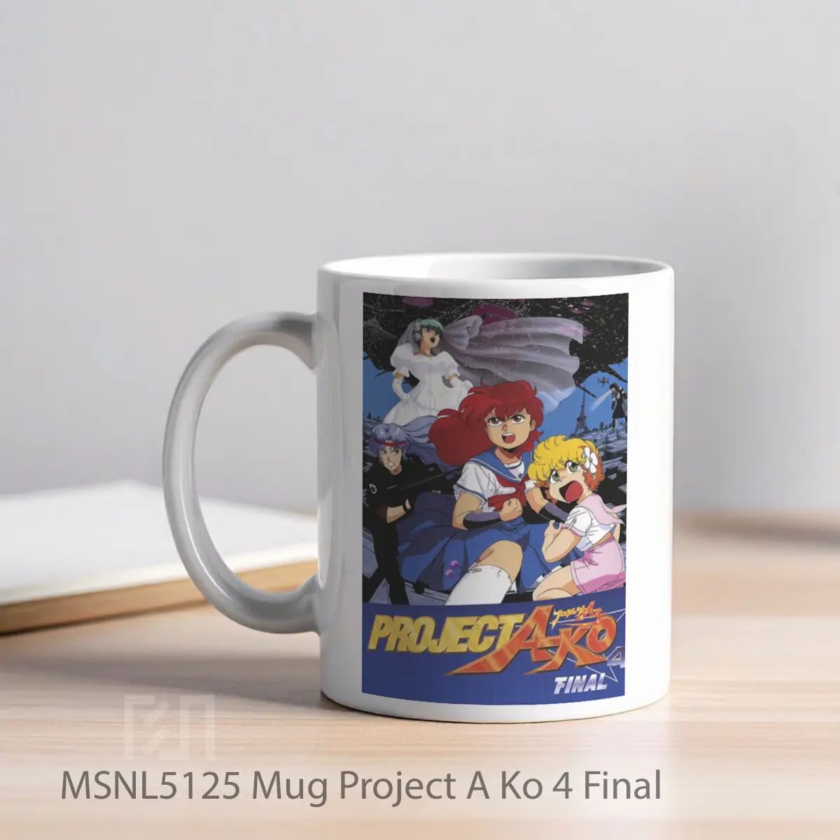 Mug Project A Ko 4 Final Gelas Keramik Tema Film MSNL5125 - Tampak Kiri