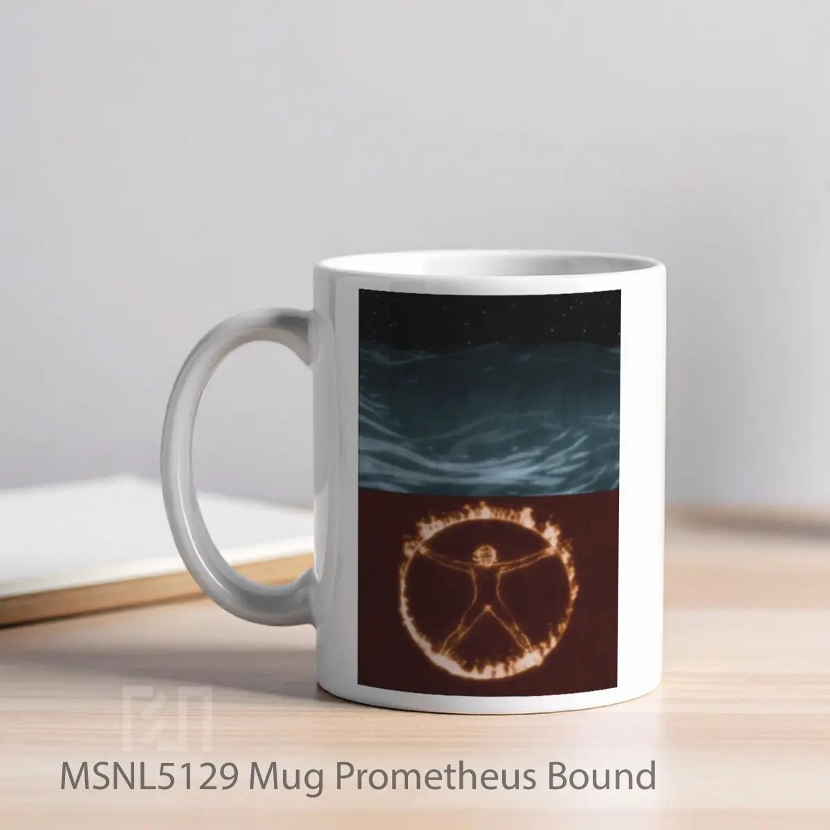 Mug Prometheus Bound Gelas Keramik Tema Film MSNL5129 - Tampak Kiri