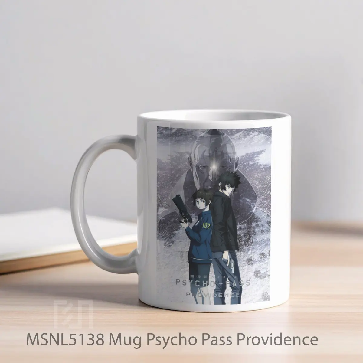Mug Psycho Pass Providence Gelas Keramik Tema Film MSNL5138 - Tampak Kiri