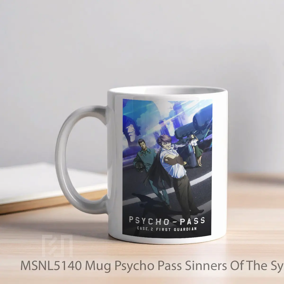 Mug Psycho Pass Sinners Of The System Case 2 First Guardian Gelas Keramik Tema Film MSNL5140 - Tampak Kiri
