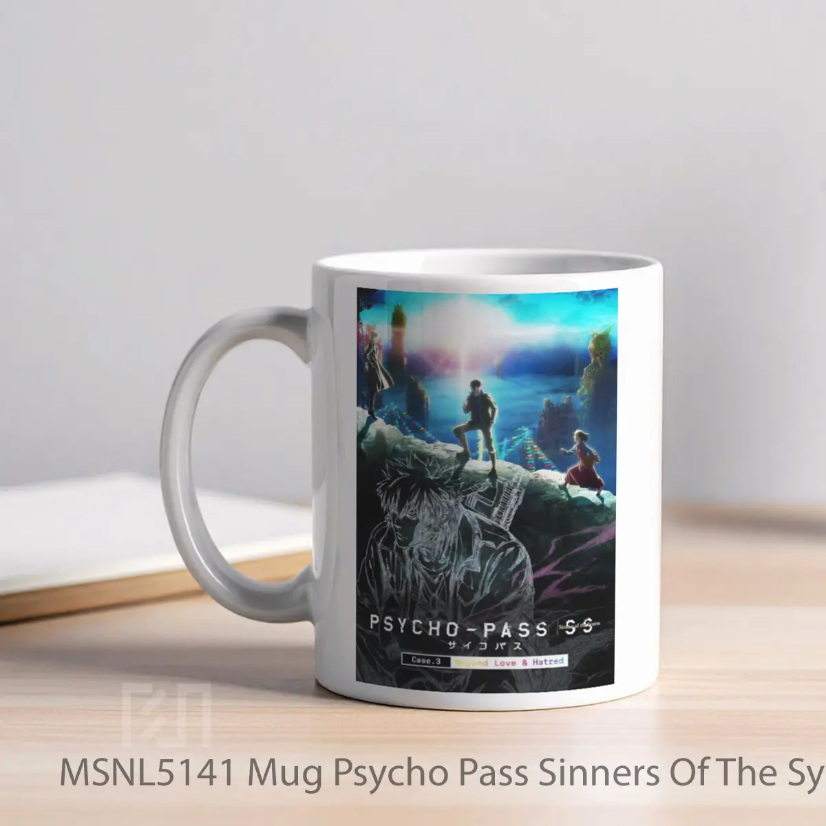 Mug Psycho Pass Sinners Of The System Case 3 On The Other Side Of Love And Hate Gelas Keramik Tema Film MSNL5141 - Tampak Kiri