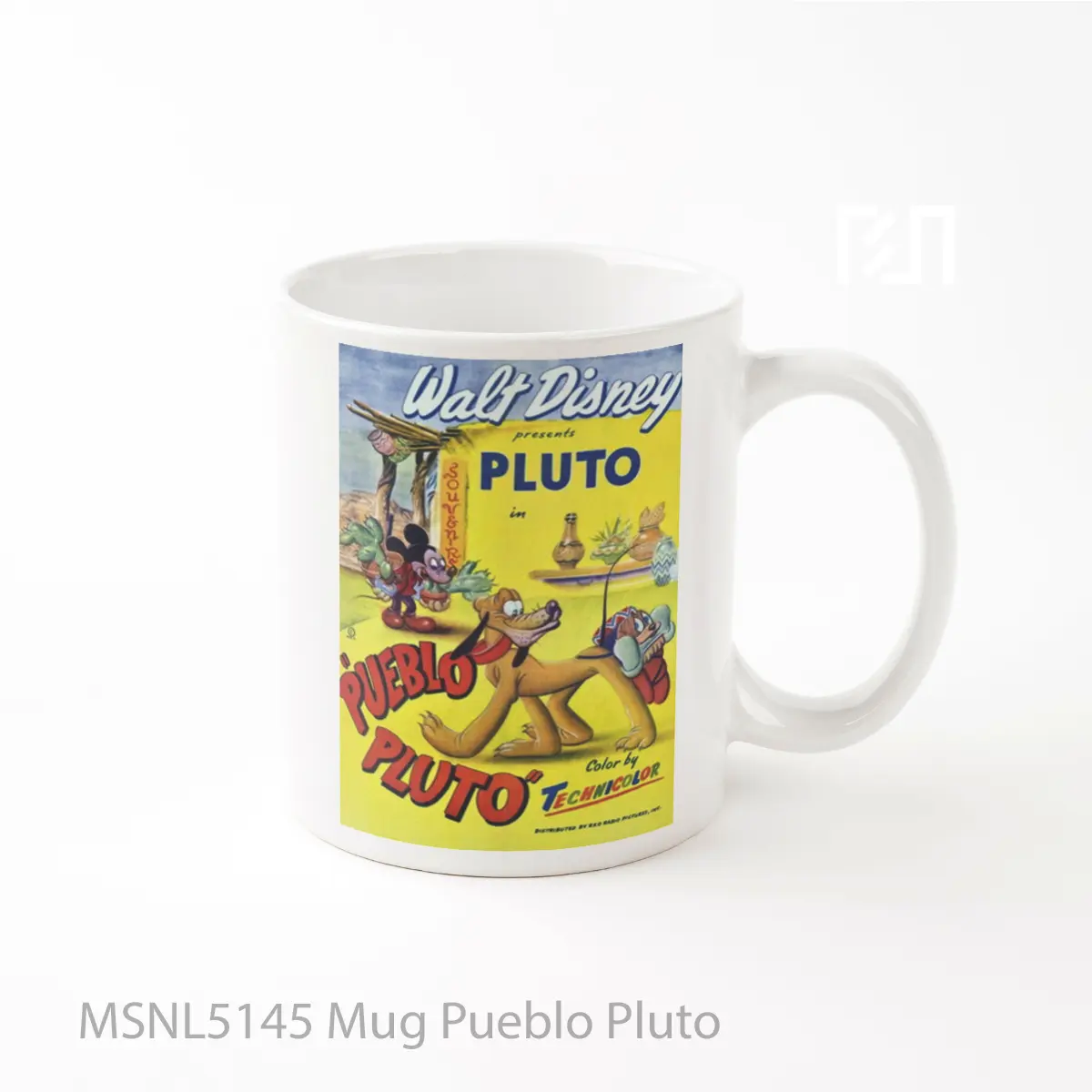 Mug Pueblo Pluto Gelas Keramik Tema Film MSNL5145