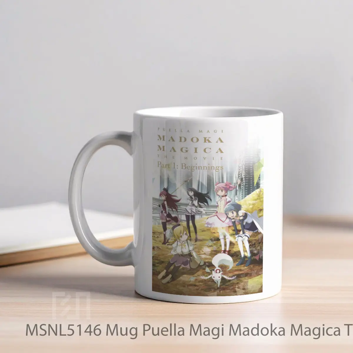 Mug Puella Magi Madoka Magica The Movie Part I Beginnings Gelas Keramik Tema Film MSNL5146 - Tampak Kiri