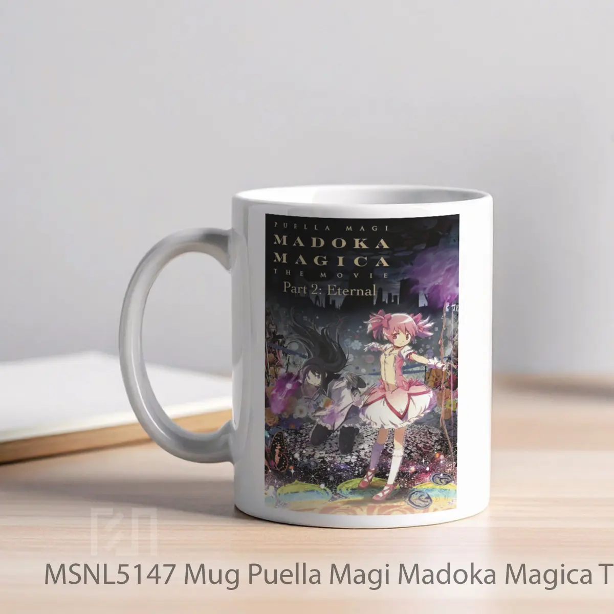 Mug Puella Magi Madoka Magica The Movie Part Ii Eternal Gelas Keramik Tema Film MSNL5147 - Tampak Kiri