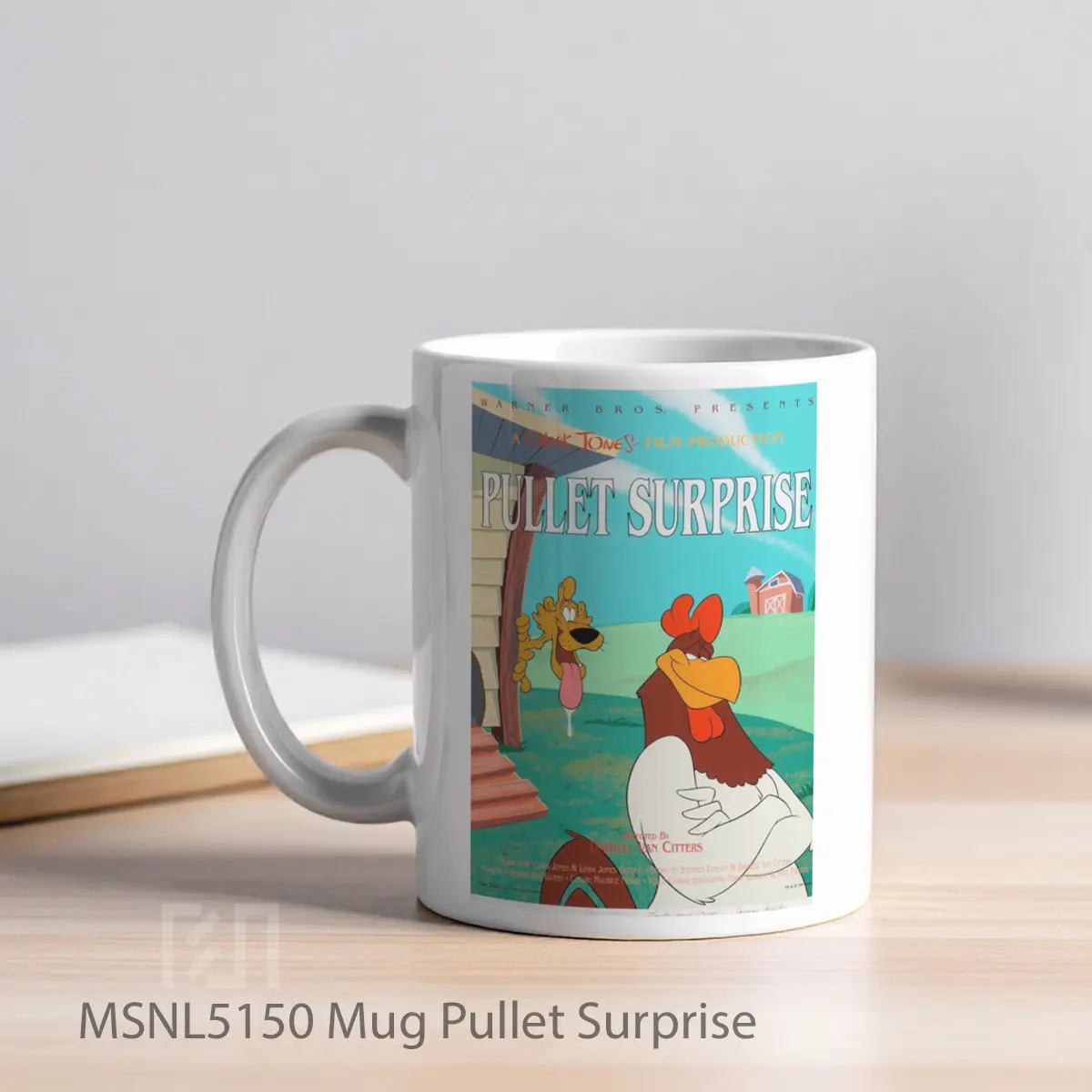 Mug Pullet Surprise Gelas Keramik Tema Film MSNL5150 - Tampak Kiri
