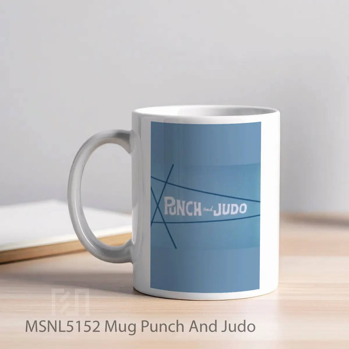 Mug Punch And Judo Gelas Keramik Tema Film MSNL5152 - Tampak Kiri