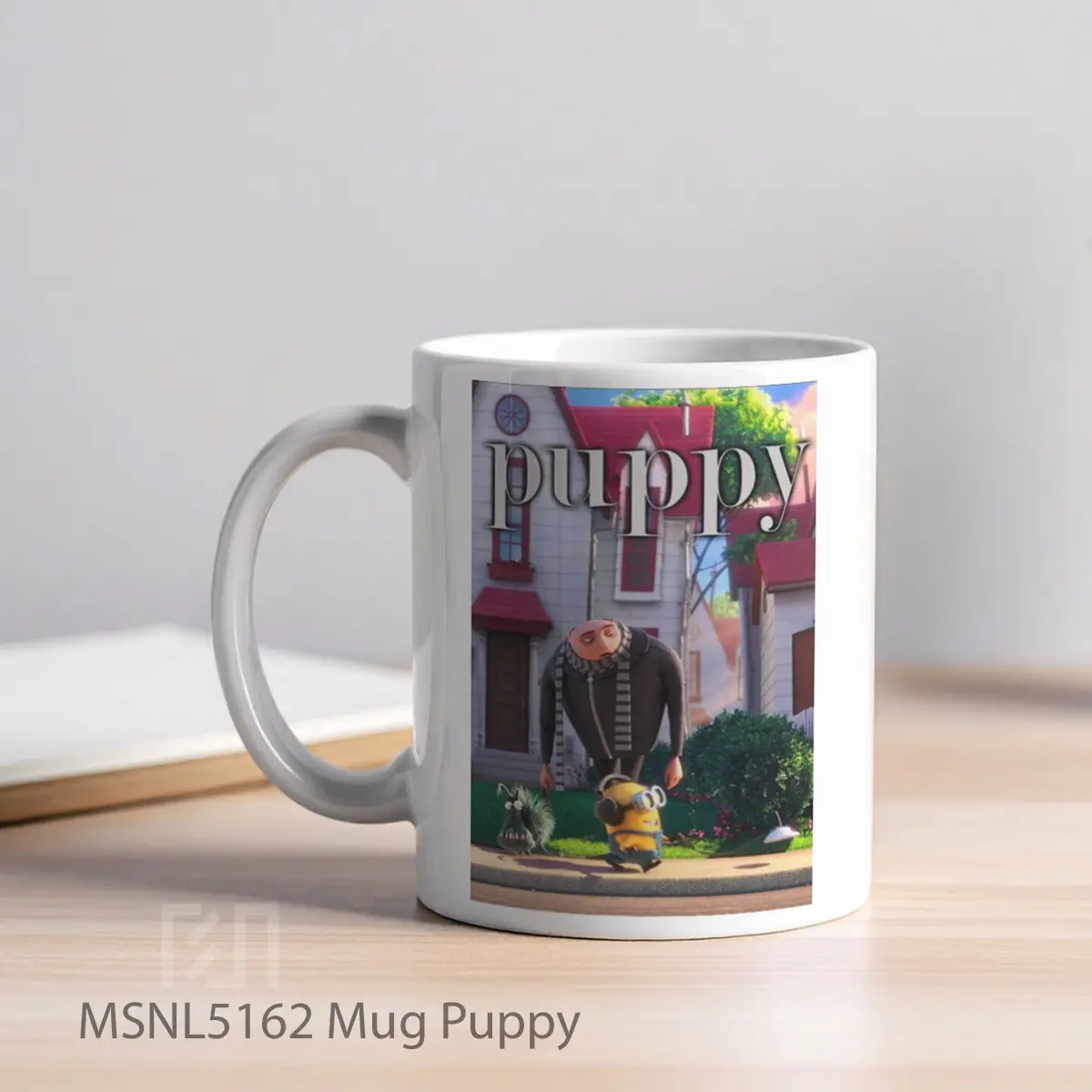 Mug Puppy Gelas Keramik Tema Film MSNL5162 - Tampak Kiri