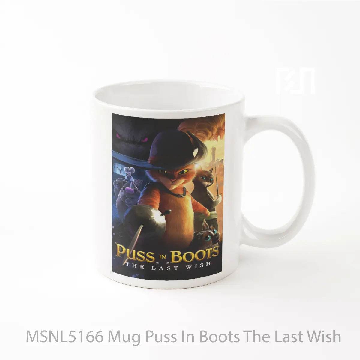 Mug Puss In Boots The Last Wish Gelas Keramik Tema Film MSNL5166
