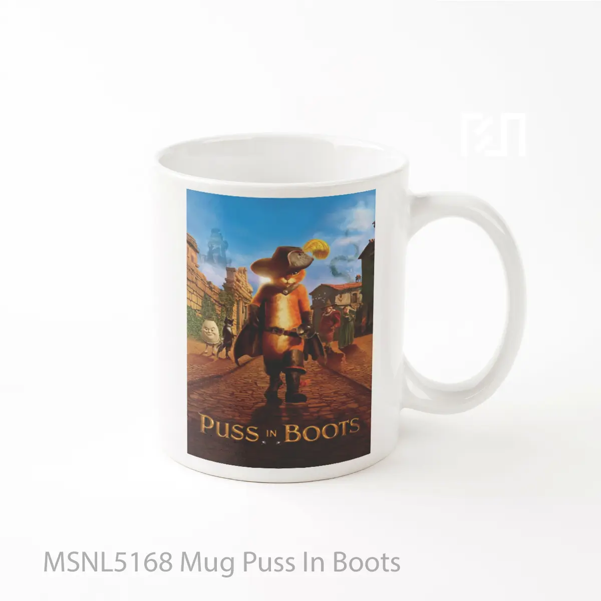 Mug Puss In Boots Gelas Keramik Tema Film MSNL5168