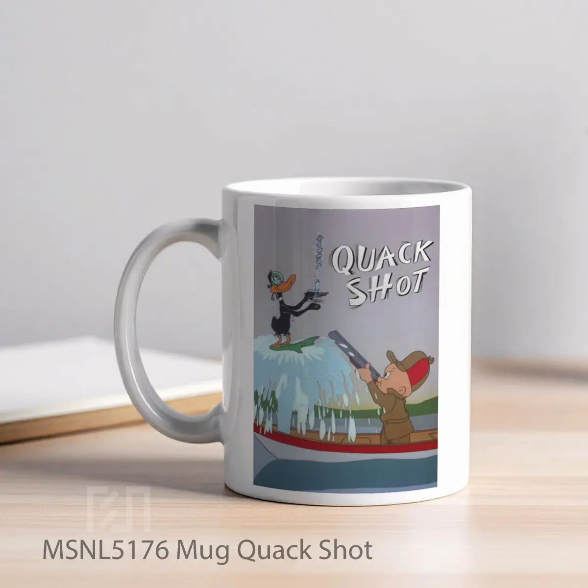 Mug Quack Shot Gelas Keramik Tema Film MSNL5176 - Tampak Kiri