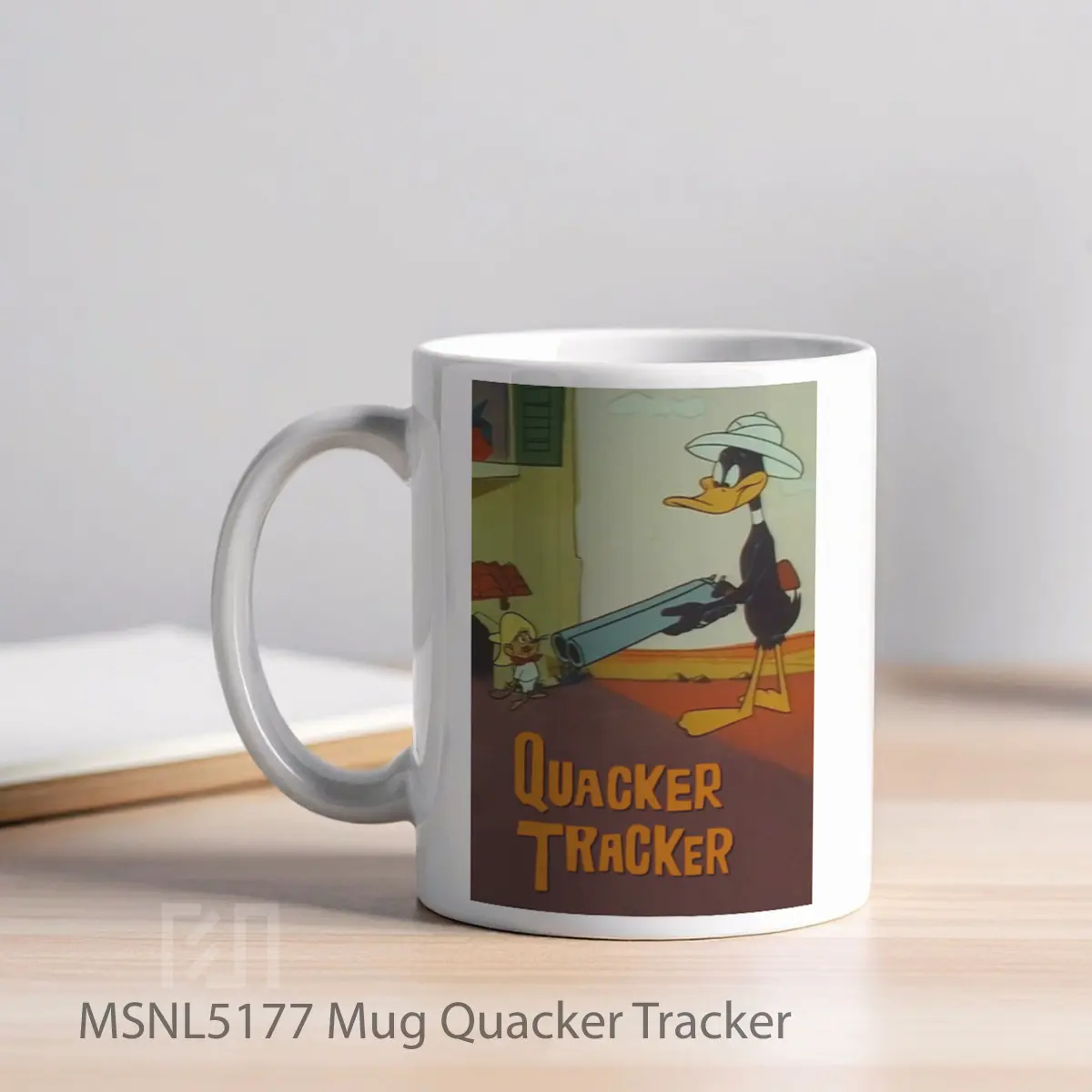 Mug Quacker Tracker Gelas Keramik Tema Film MSNL5177 - Tampak Kiri