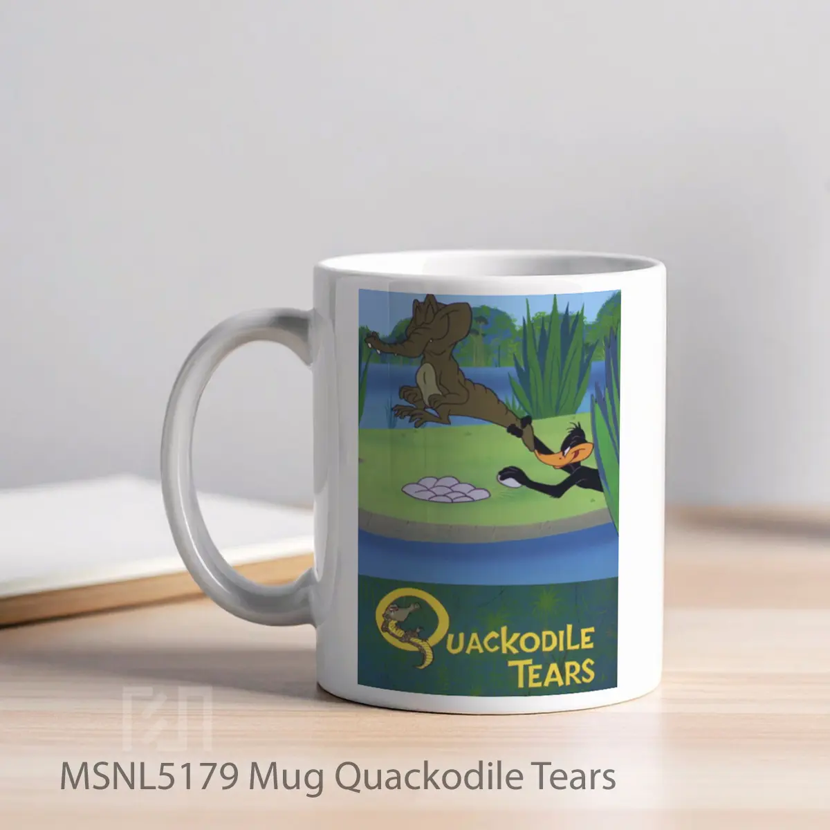 Mug Quackodile Tears Gelas Keramik Tema Film MSNL5179 - Tampak Kiri