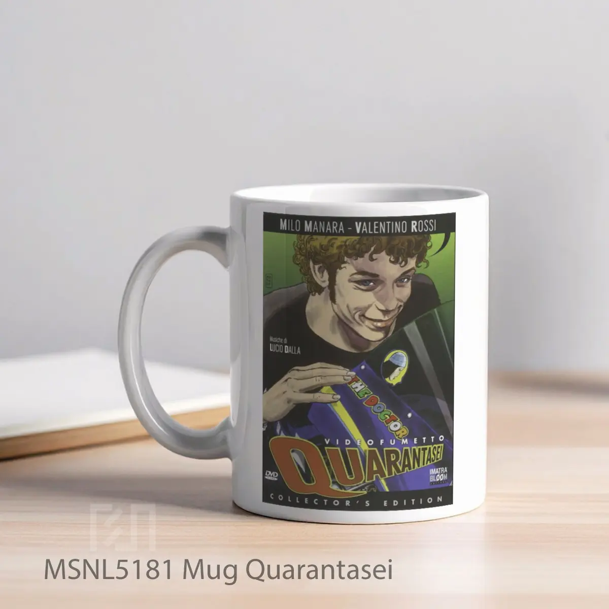 Mug Quarantasei Gelas Keramik Tema Film MSNL5181 - Tampak Kiri