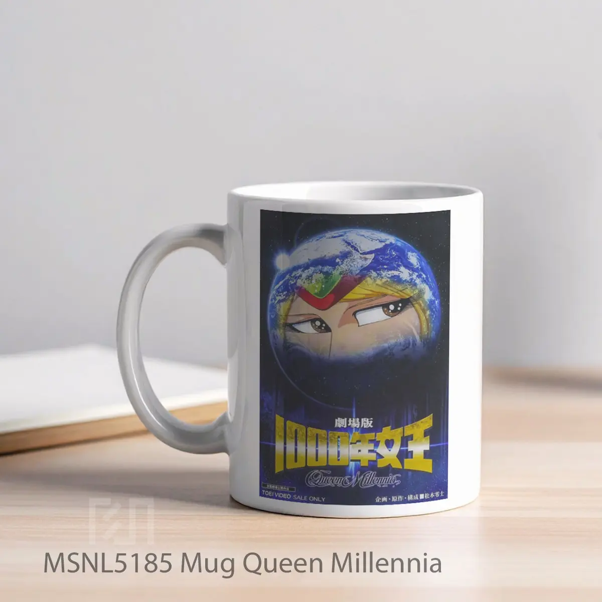Mug Queen Millennia Gelas Keramik Tema Film MSNL5185 - Tampak Kiri