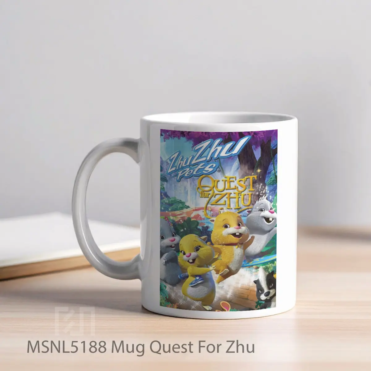 Mug Quest For Zhu Gelas Keramik Tema Film MSNL5188 - Tampak Kiri