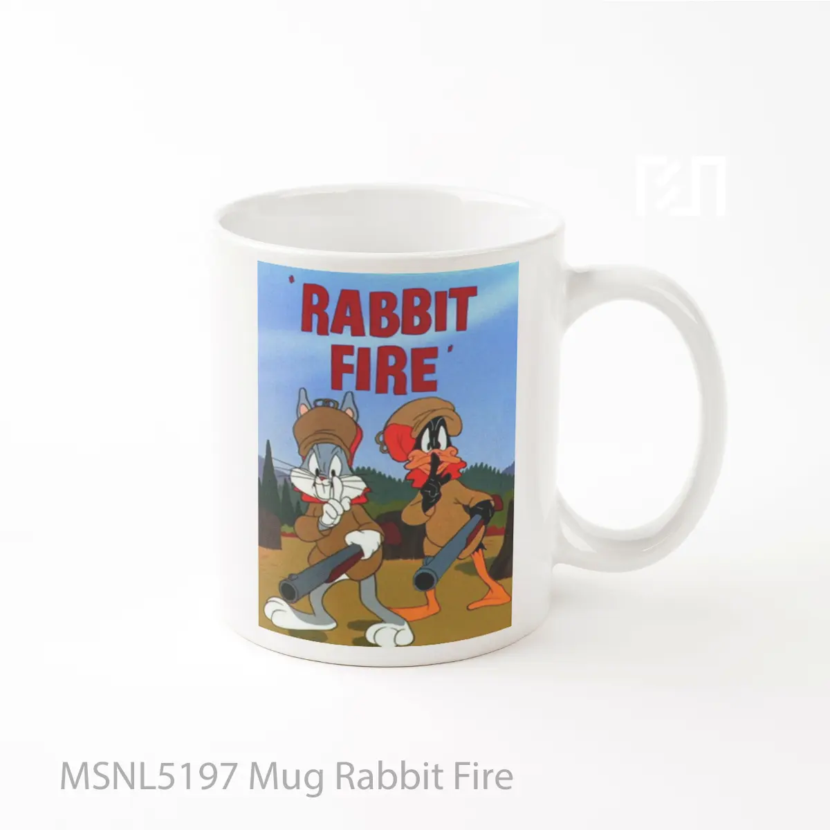 Mug Rabbit Fire Gelas Keramik Tema Film MSNL5197
