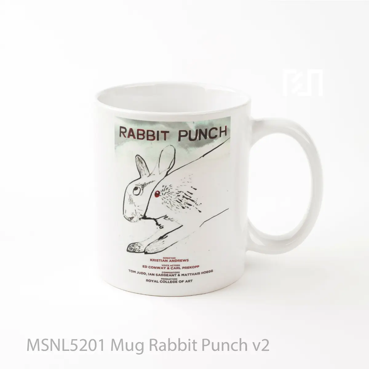 Mug Rabbit Punch V2 Gelas Keramik Tema Film MSNL5201