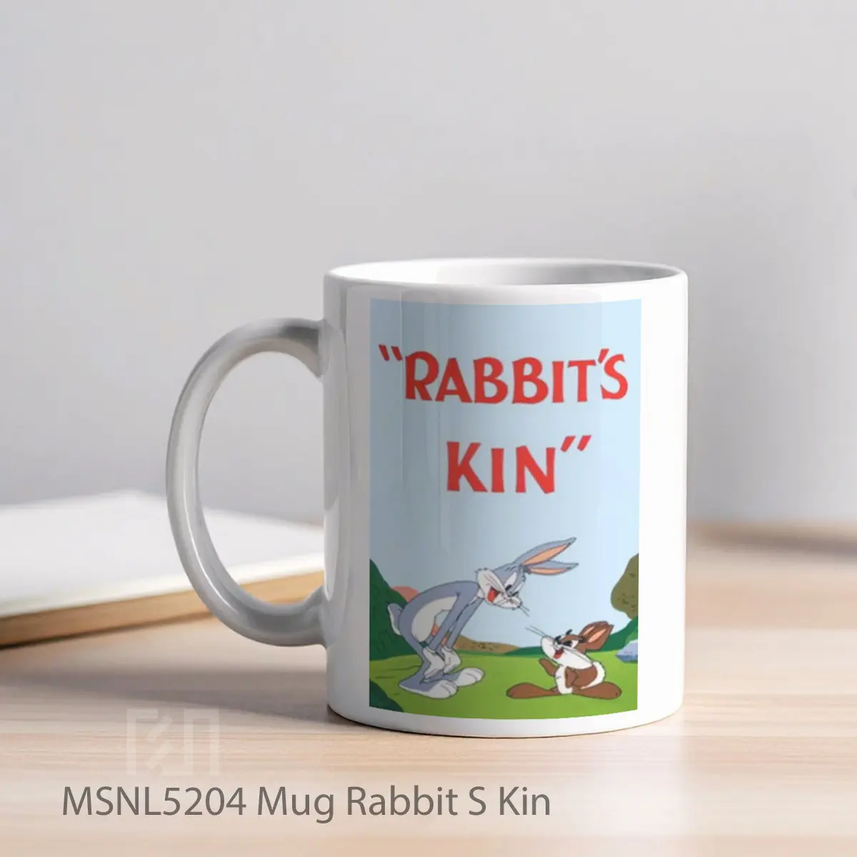 Mug Rabbit S Kin Gelas Keramik Tema Film MSNL5204 - Tampak Kiri